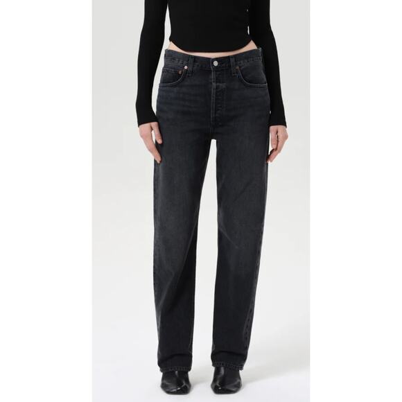 New Agolde Women's Kelly Jeans, Arcane Black Size 27 - Picture 1 of 5